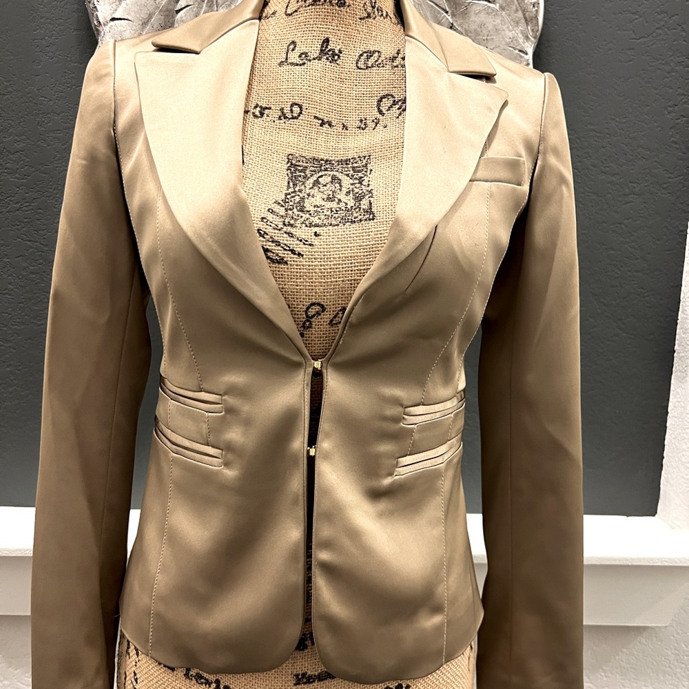Gold chrome Marciano Blazer